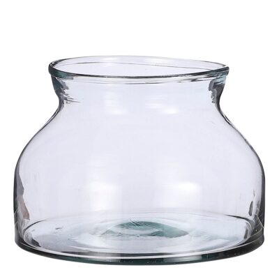 Vienne Schaal - H15 x Ø27 cm - Gerecycled Glas - Transparant