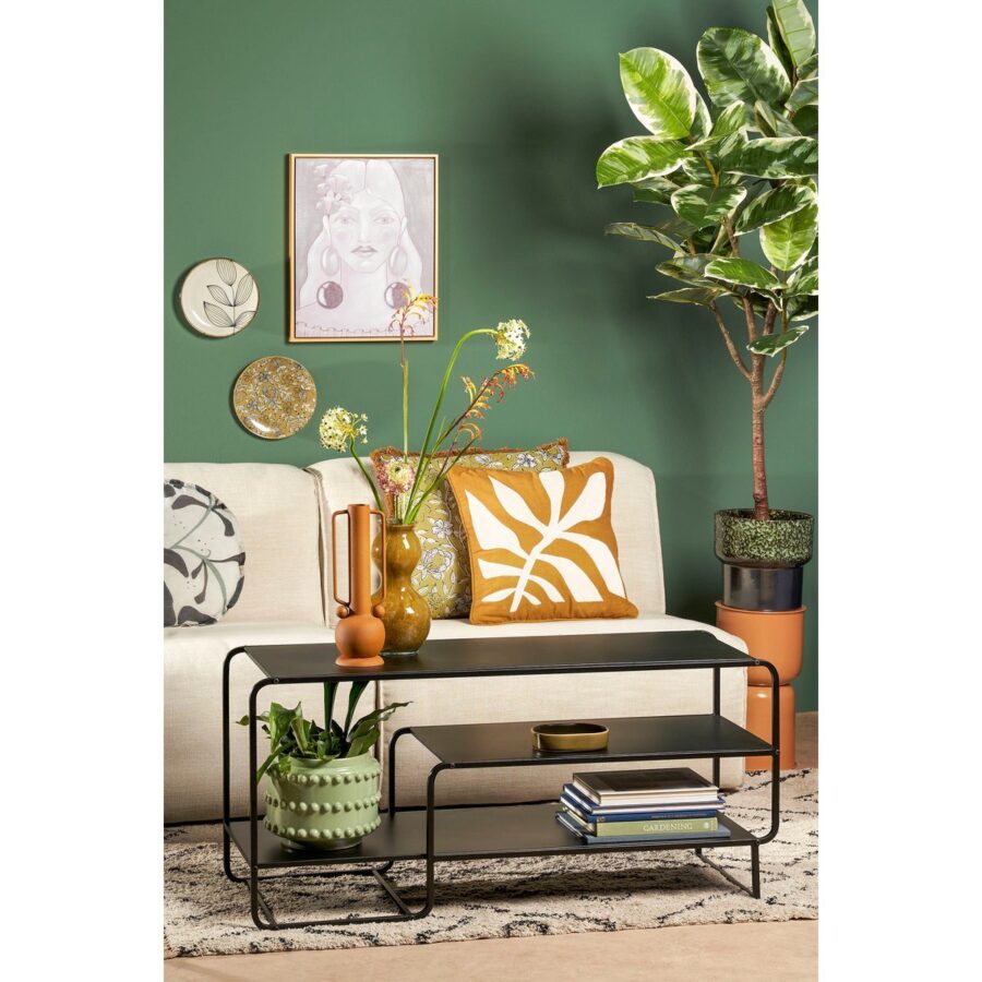 Jules Salontafel - L110 x B38 x H50 cm - Metaal - Zwart - Afbeelding 7