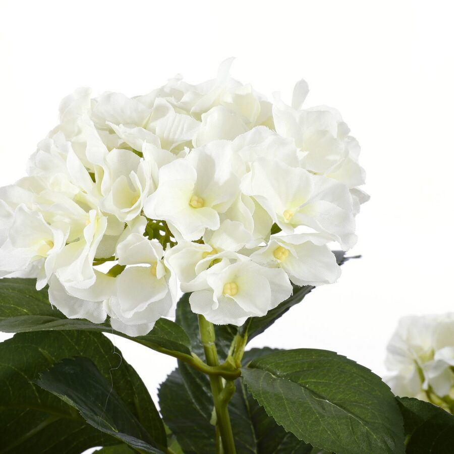 Hortensia Kunstplant in Bloempot Stan - H45 x Ø45 cm - Wit - Afbeelding 2