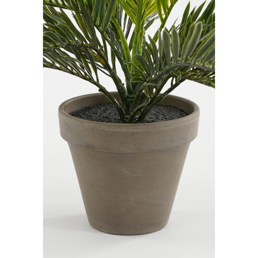 Cycas Palm Kunstplant in Bloempot Stan - H33 x Ø34 cm - Groen - Afbeelding 4