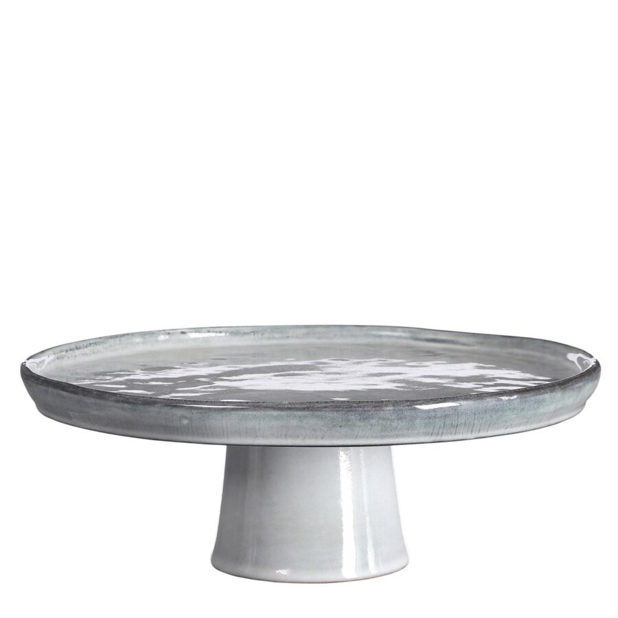 Tabo Taartplateau - H10 x Ø27 cm - Grijs