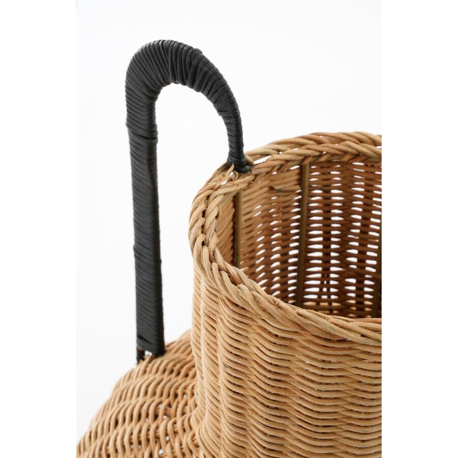 Loulou Decoratie Vaas - H42 x Ø40 cm - Rotan - Bruin - Afbeelding 2
