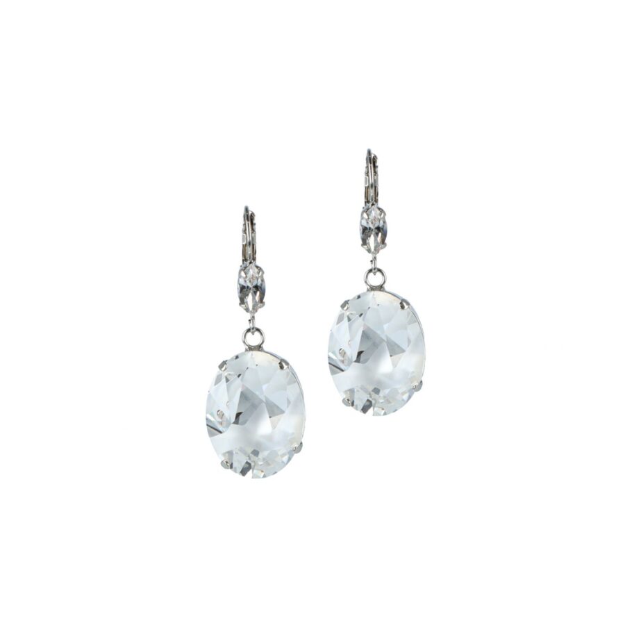 Ice White Shimmer Earrings
