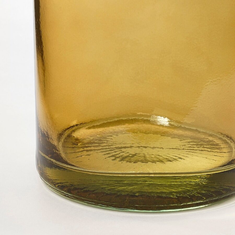 Pepe Vaas - H28 x Ø12 cm - Gerecycled Glas - Bruin - Afbeelding 3