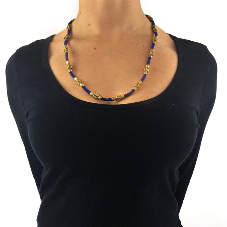 Dokra ketting 'Blauw' - Afbeelding 6