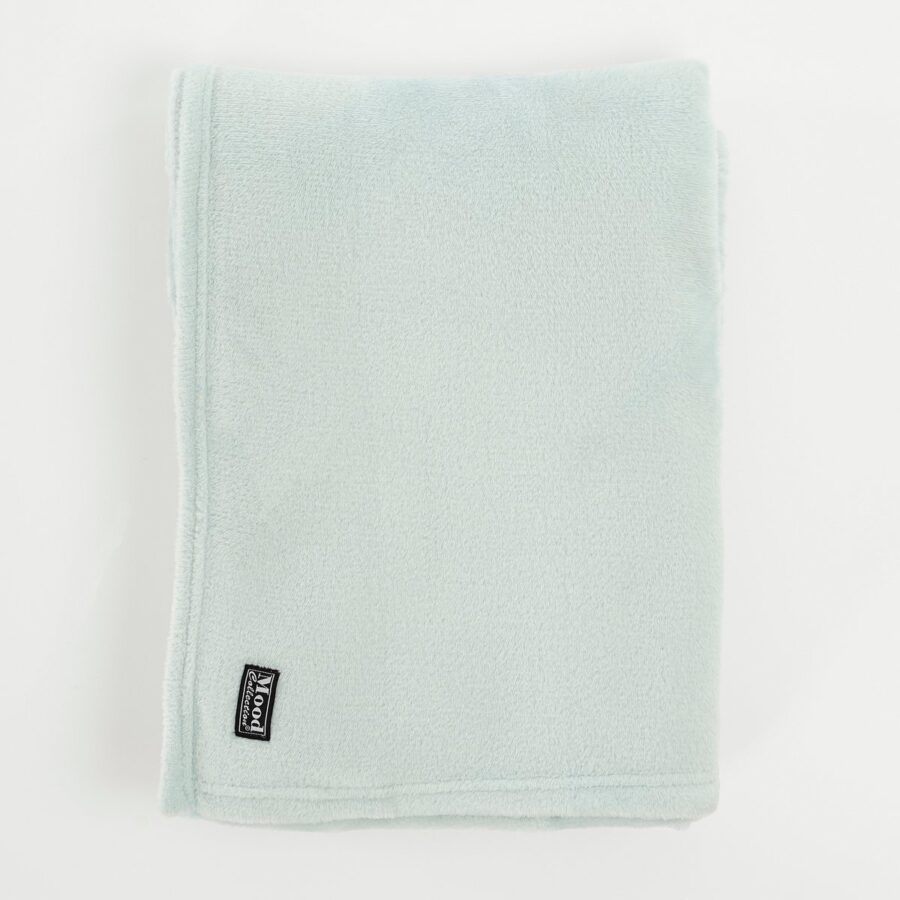 Famke Fleece Plaid - L180 x B130 cm - Mintgroen - Afbeelding 2