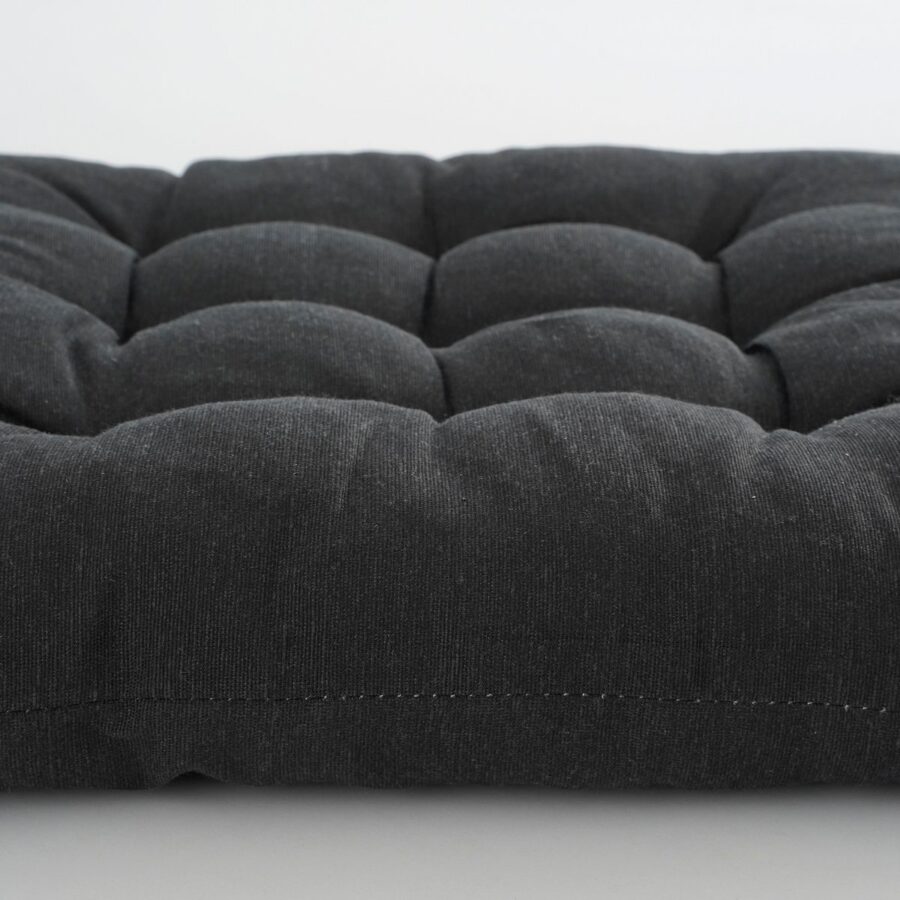 Paddy Stoelkussen - L46 x B46 cm - Katoen - Zwart - Afbeelding 4