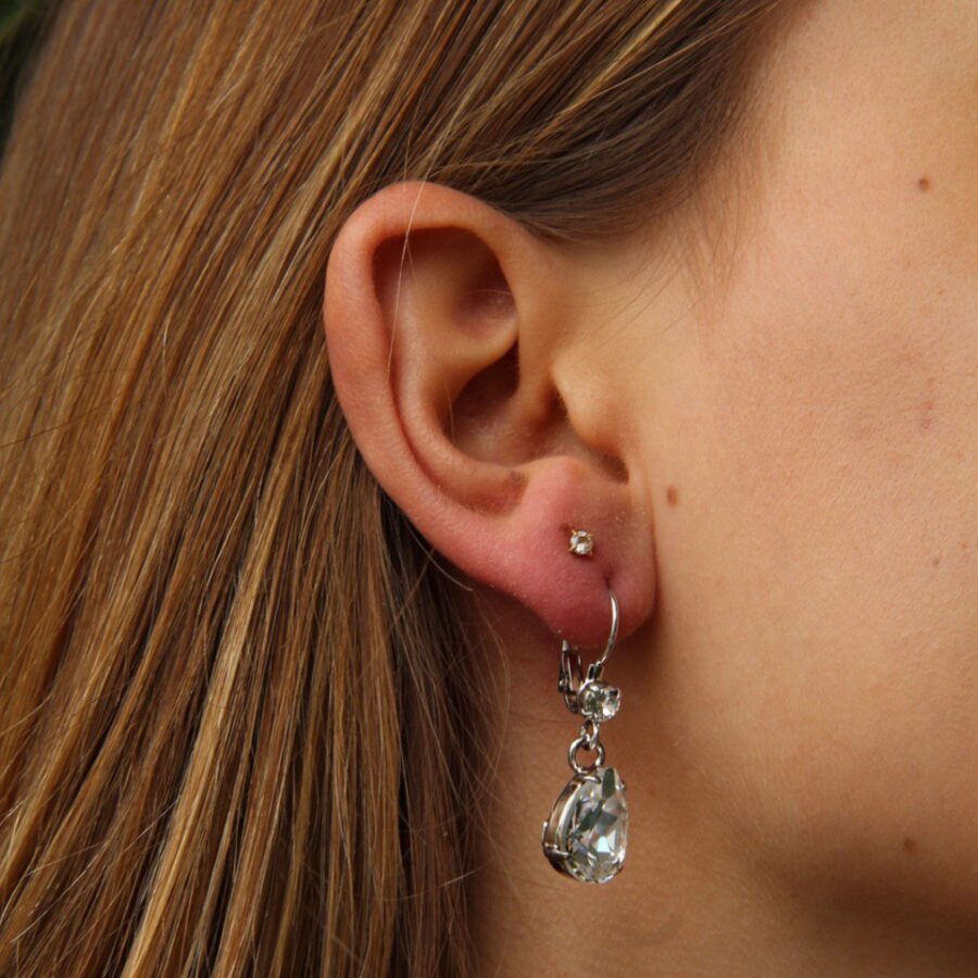 Classic Mini Crystal Earrings - Afbeelding 2