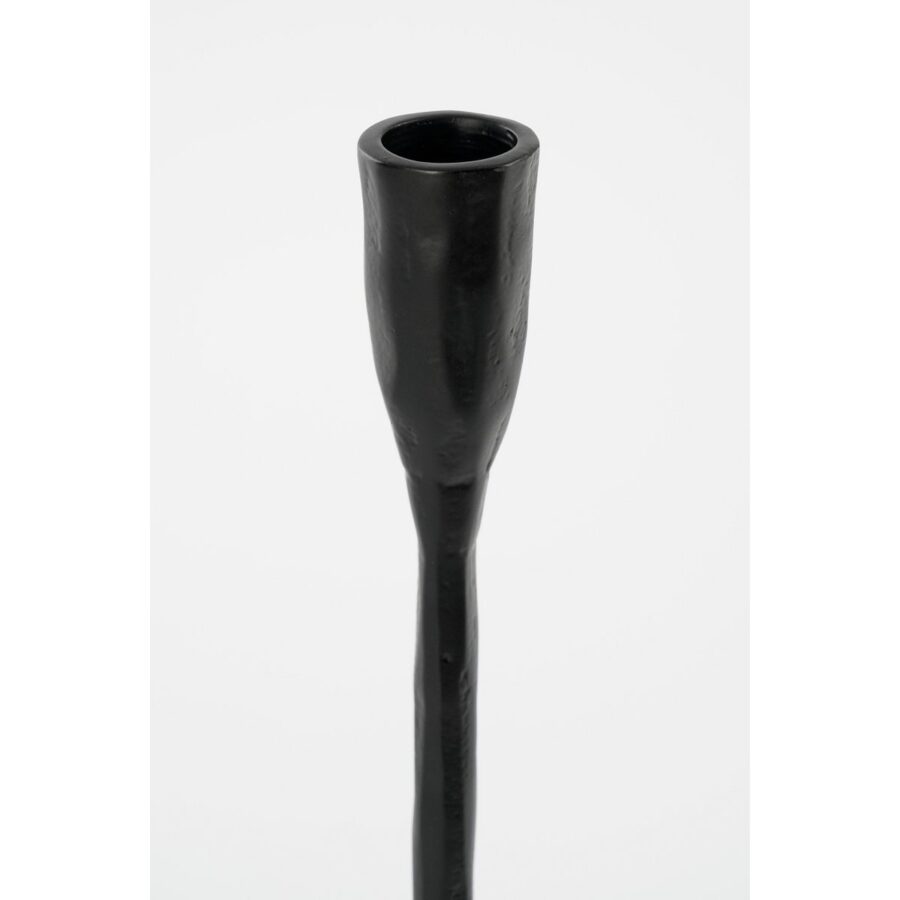 Christy Kandelaar - L17 x B18 x H34 cm - Aluminium - Zwart - Afbeelding 2