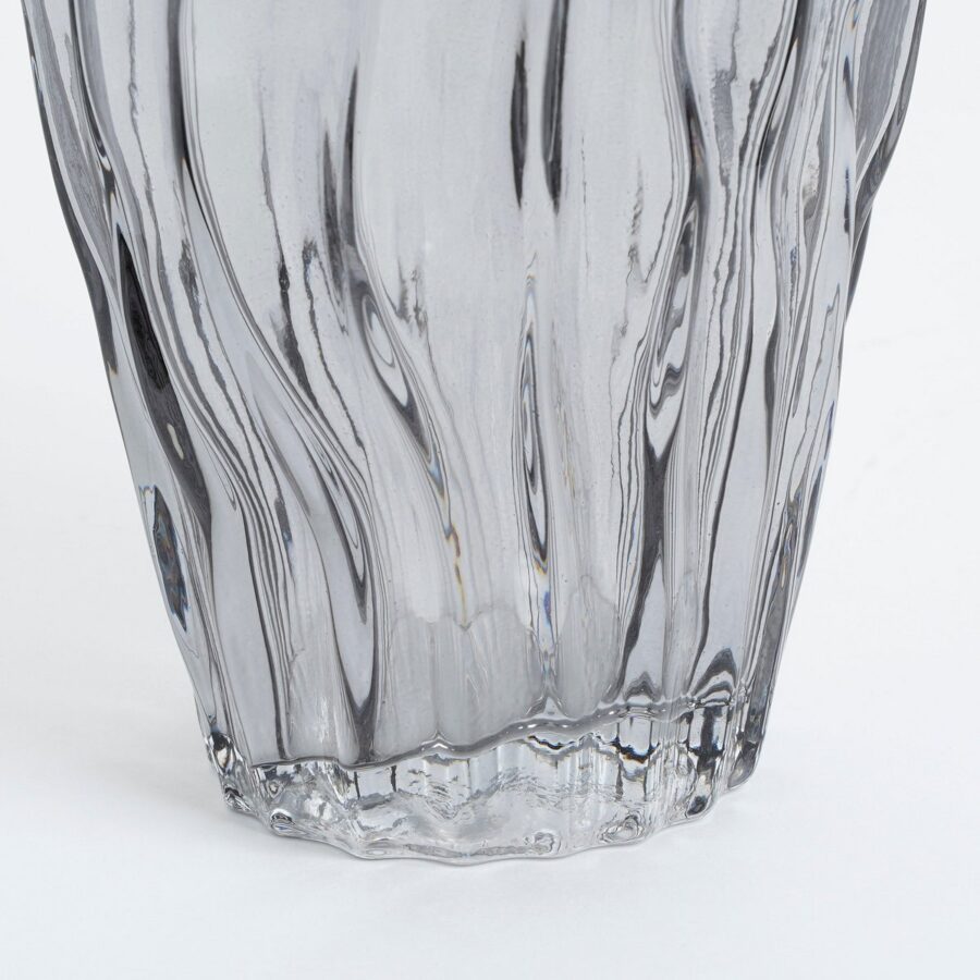 Feline Vaas - H32 x Ø16 cm - Glas - Donkerbruin - Afbeelding 3