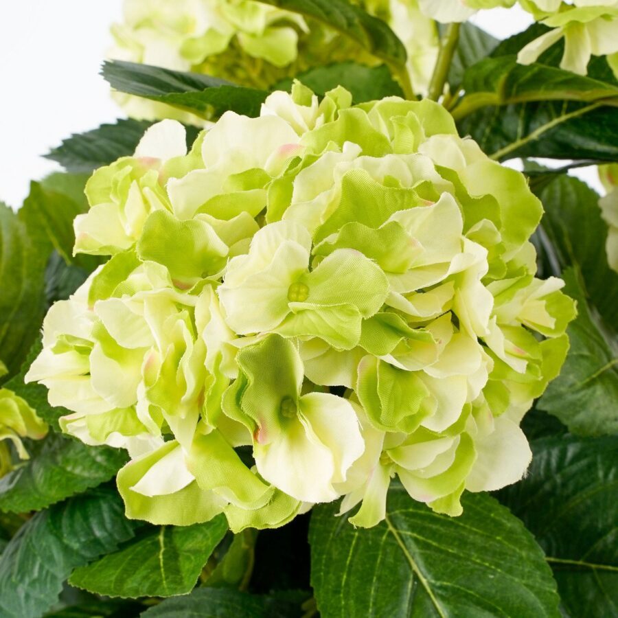 Hortensia Kunstplant in Bloempot Stan - H45 x Ø45 cm - Groen - Afbeelding 2