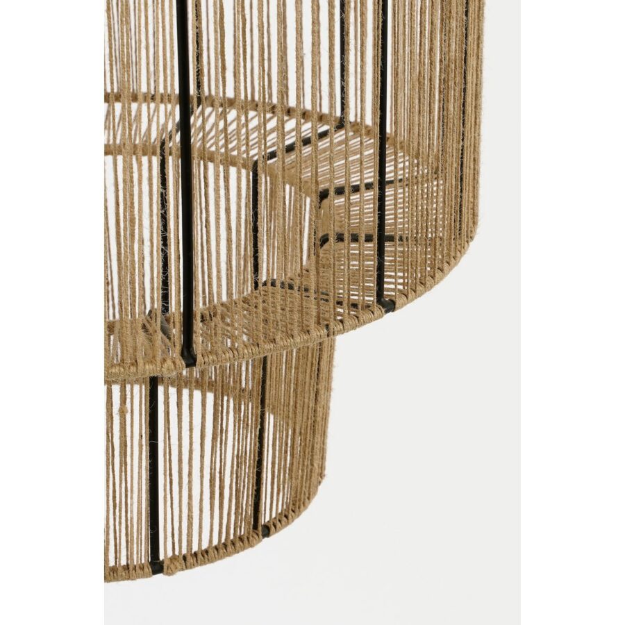 Elsa Hanglamp - H49 x Ø35 cm - Jute - Lichtbruin - Afbeelding 5