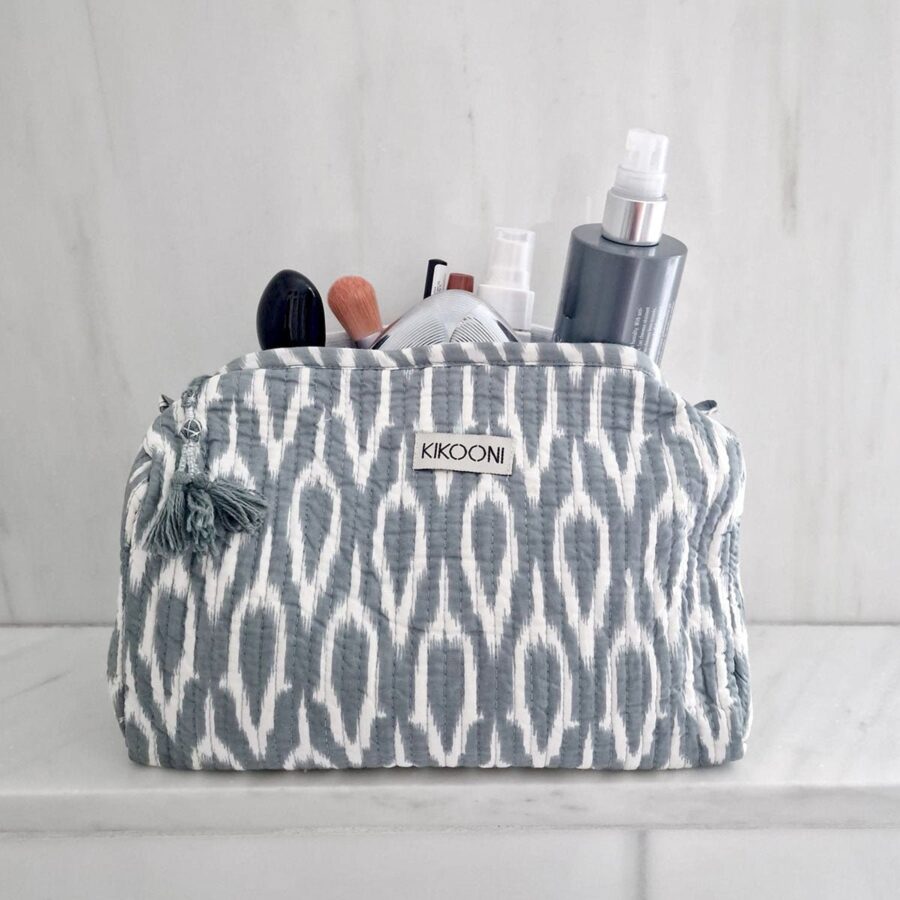 handgemaakte make-uptasje 'Positive Grey'