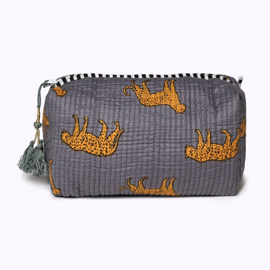 Cosmetische tas "Gray Leopard" - Afbeelding 4