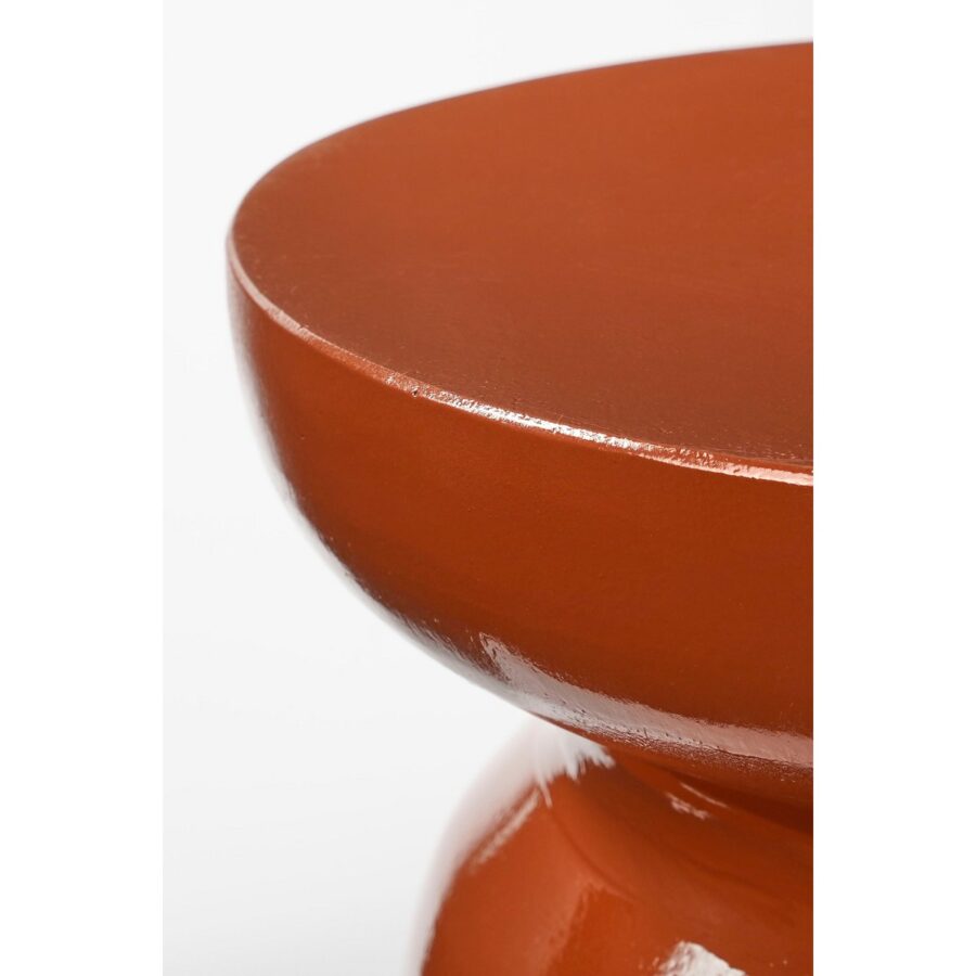 Stage Bijzettafel - H45 x Ø35 cm - Cement - Oranje - Afbeelding 2
