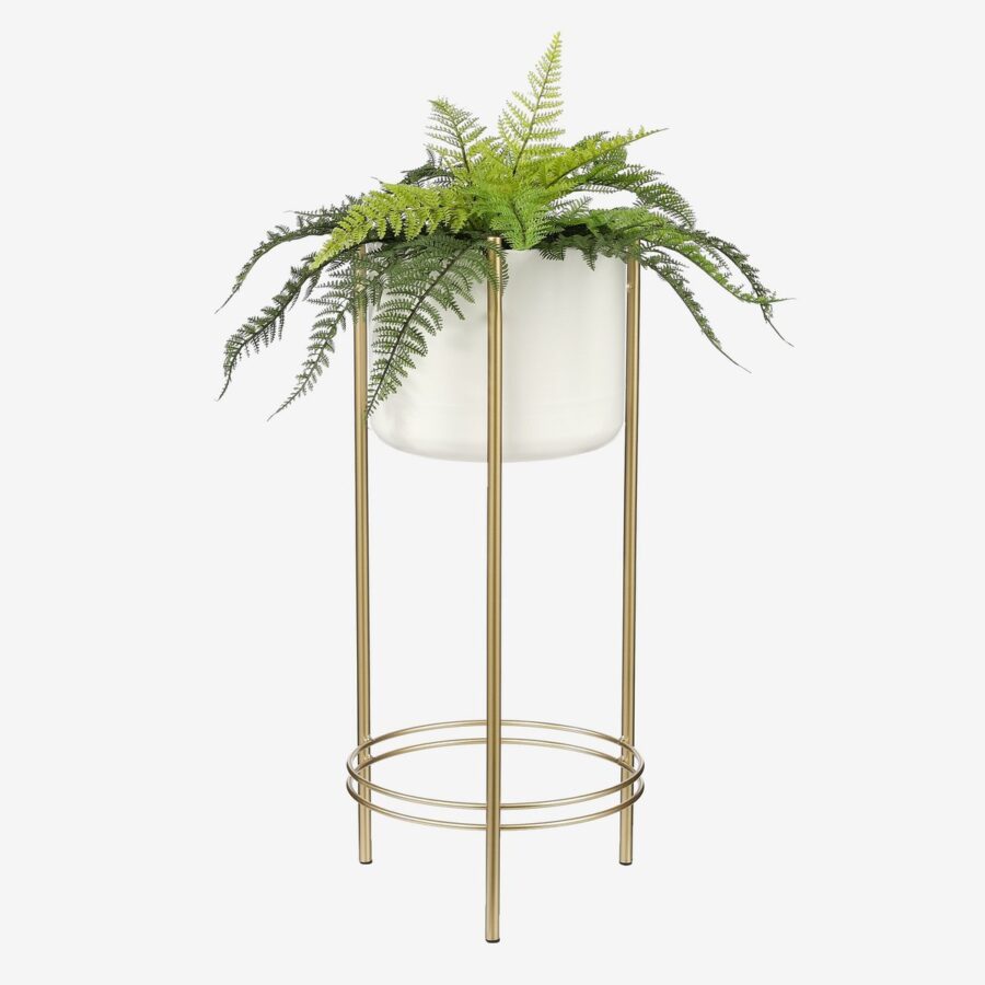 Varen Kunstplant in Bloempot Stan - H38 x Ø50 cm - Groen - Afbeelding 5