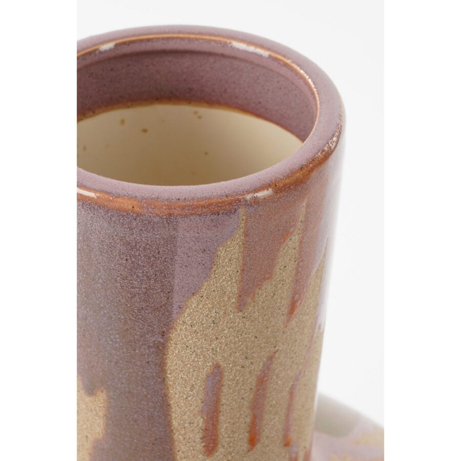 Javi Vaas - H28 x Ø42 cm - Keramiek - Roze, Beige - Afbeelding 2
