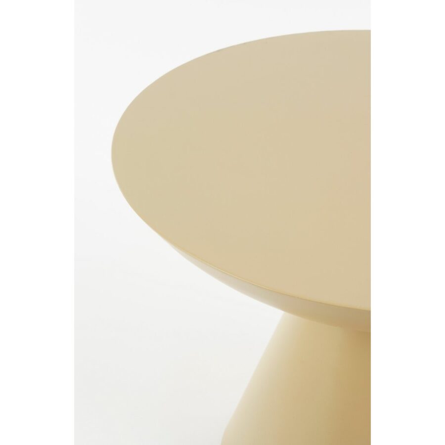 Celise Bijzettafel - H44 x Ø59 cm - Metaal - Beige - Afbeelding 2