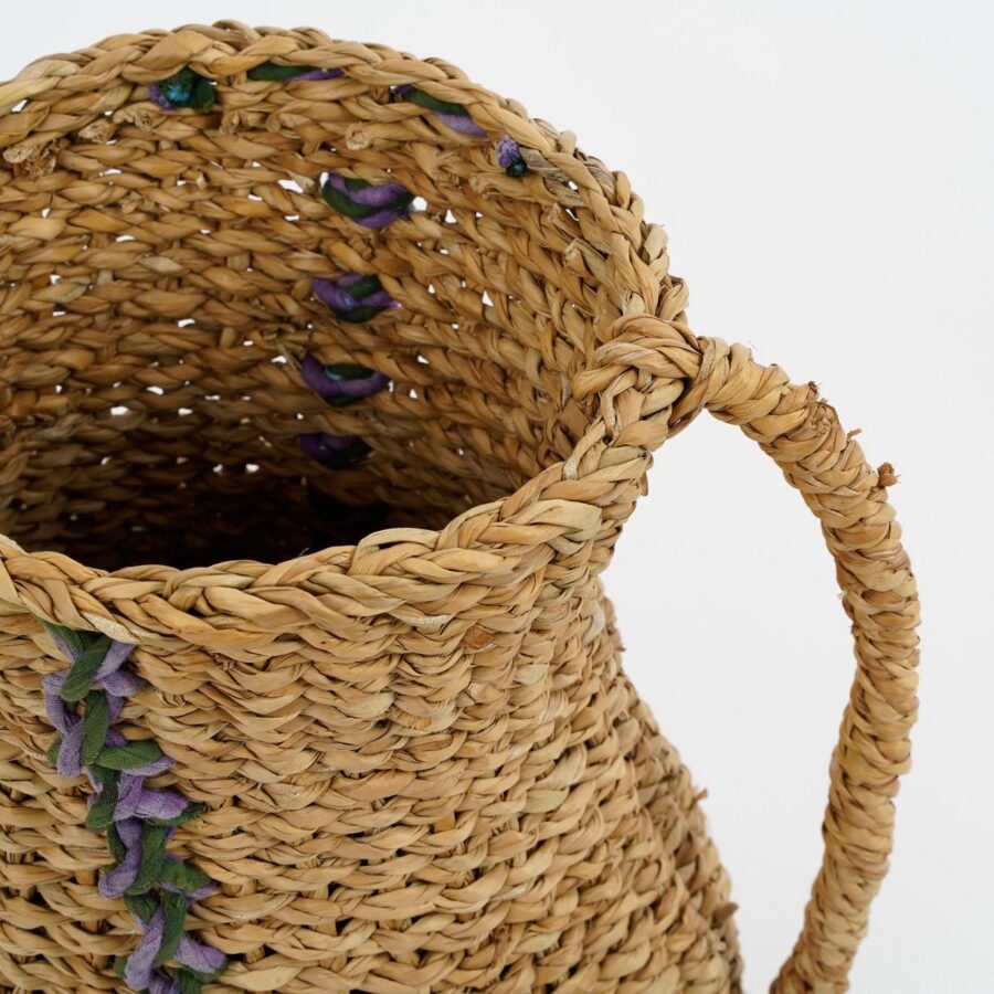 Cambridge Decoratieve Vaas - H35 x Ø23 cm - Zeegras - Groen - Afbeelding 2