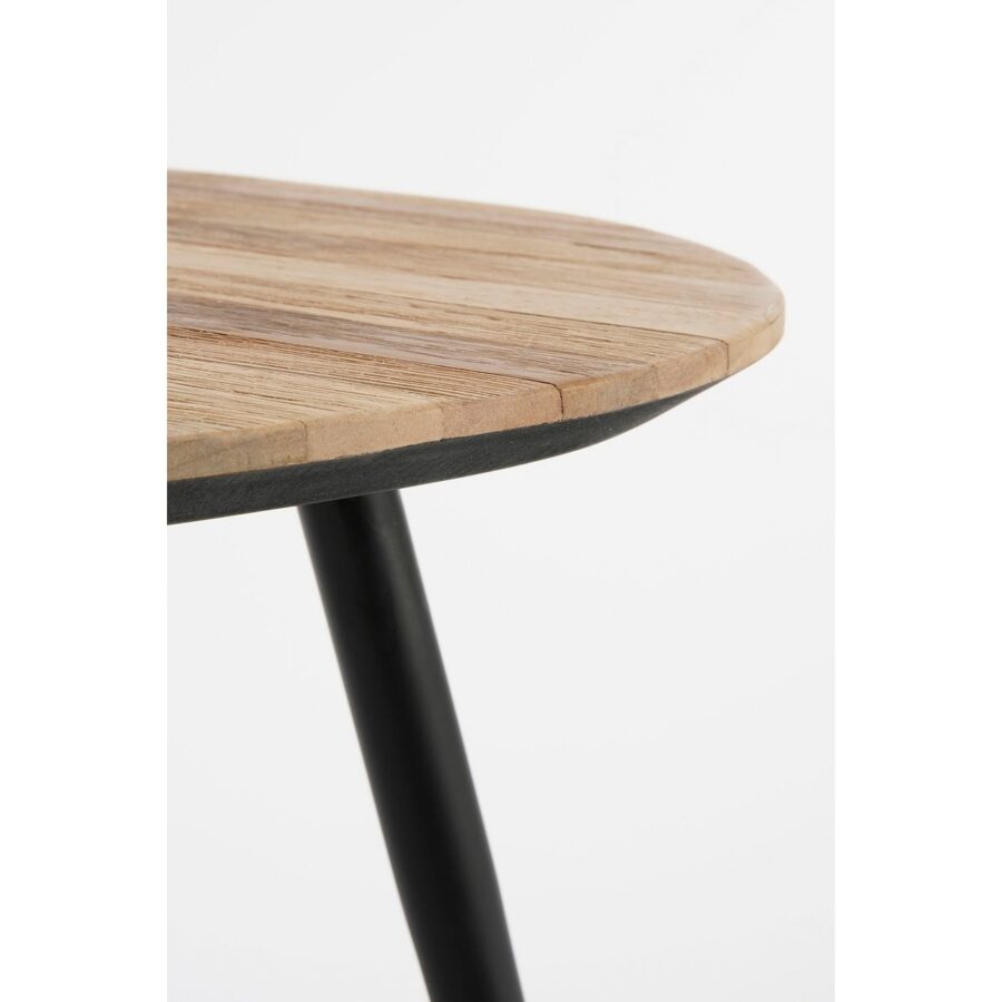 Jailey Bijzettafel - Set van 2 - L84 x B39 x H39 cm - Gerecycled Hout - Bruin - Afbeelding 2