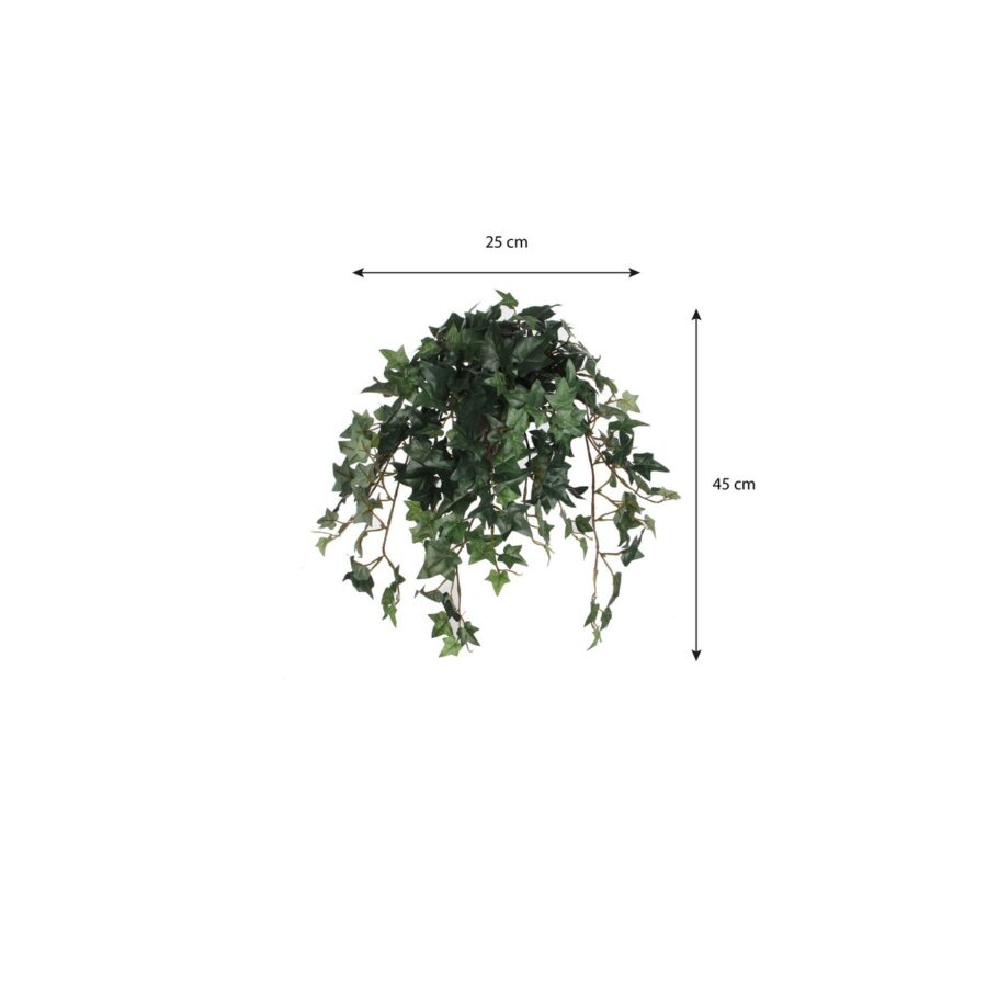 Hedera Kunstplant in Bloempot Stan - H45 x Ø25 cm - Groen - Afbeelding 5