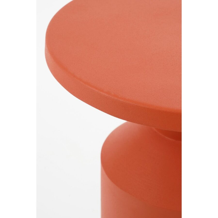 Feroza Bijzettafel - H51 x Ø30 cm - Metaal - Oranje - Afbeelding 2