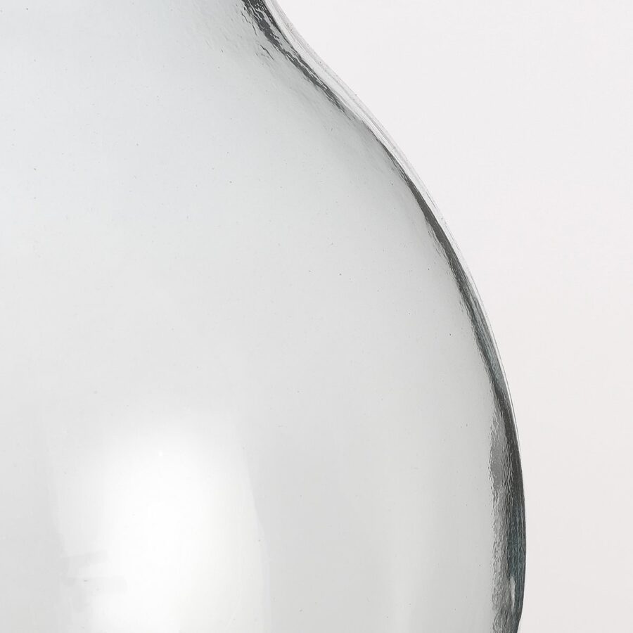Olly Vaas - H23 x Ø29 cm - Gerecycled Glas - Transparant - Afbeelding 3