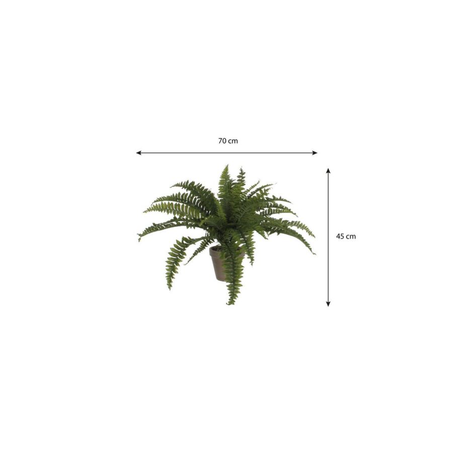 Varen Kunstplant in Bloempot Stan - H40 x Ø70 cm - Groen - Afbeelding 7