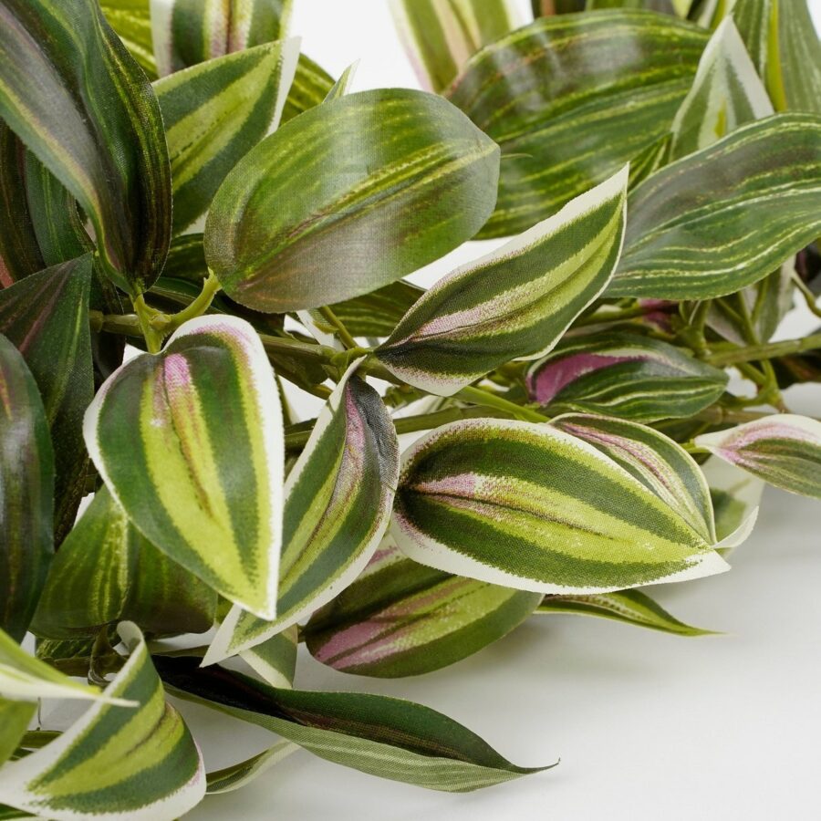 Tradescantia Kunst Hangplant - L15 x B20 x H54 cm - Groen - Afbeelding 2