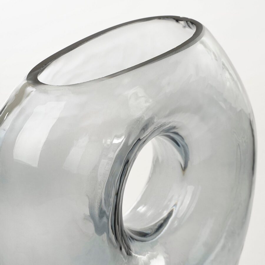Jay Vaas - L18 x B8 x H23 cm - Glas - Grijs - Afbeelding 3