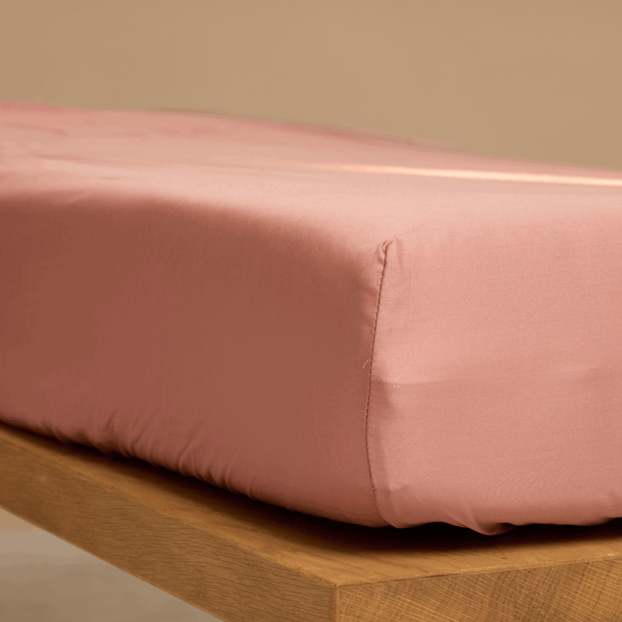 TENCEL™ - Sateen Hoeslaken Terra Roze - Afbeelding 2