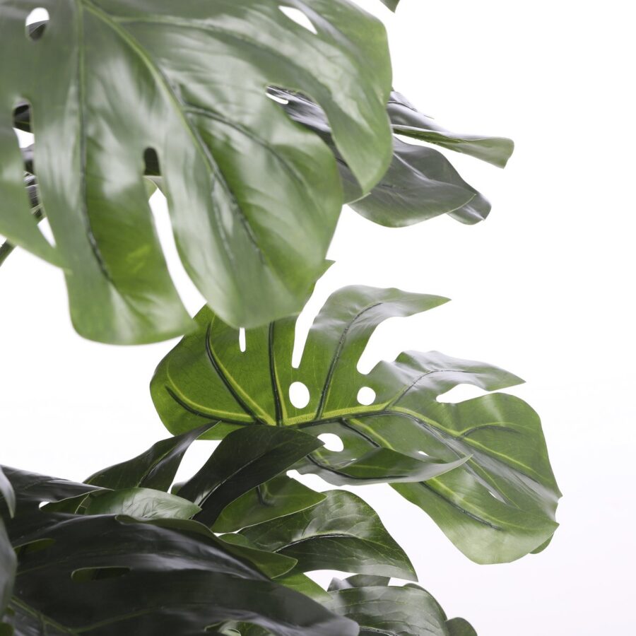 Monstera Kunstplant - H140 x Ø80 cm - Groen - Afbeelding 2