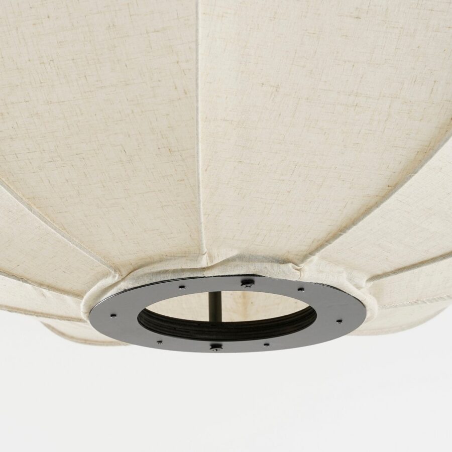 Pego Hanglamp - H94 x Ø83 cm - Linnen - Off-white - Afbeelding 4