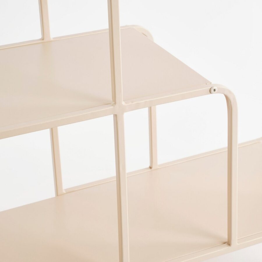Jules Wandkast - L70 x B30 x H76 cm - Metaal - Lichtbruin - Afbeelding 3