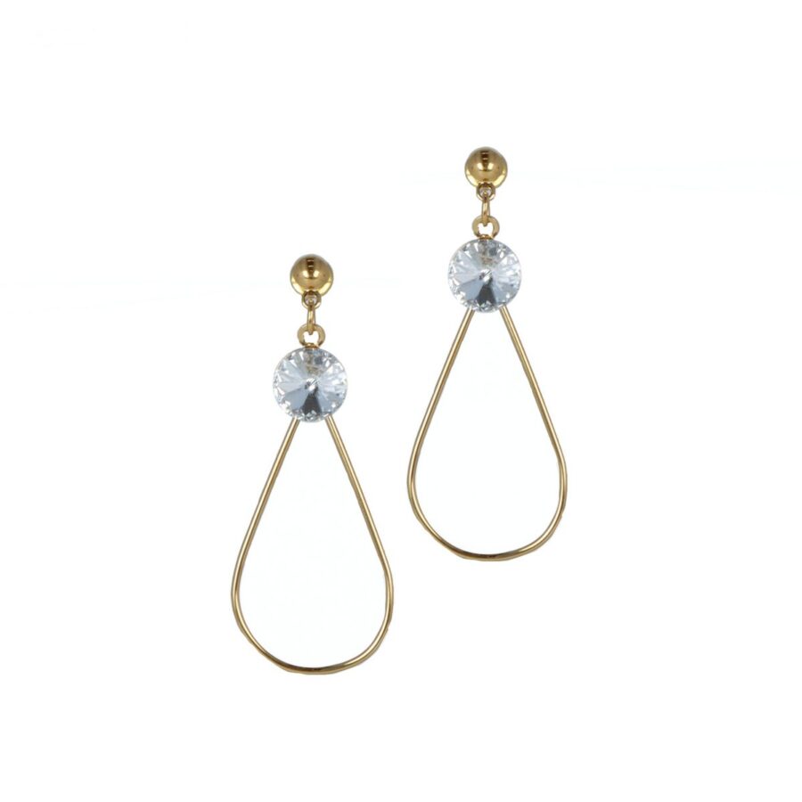 Forever Geometric Drop Earrings - Gold