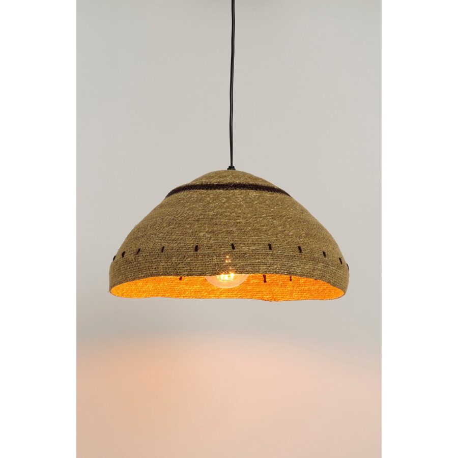 Joulz Hanglamp - H22 x Ø41 cm - Jute - Lichtbruin - Afbeelding 4