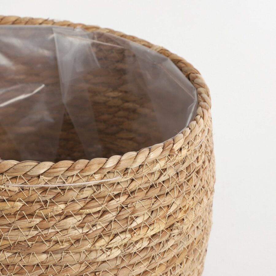 Jorck Plantenmand - H24 x Ø26 cm - Zeegras - Lichtbruin - Afbeelding 2