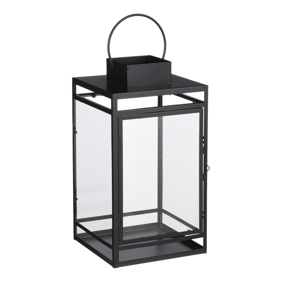 Storm Lantaarn - L20 x B19 x H36 cm - Zwart
