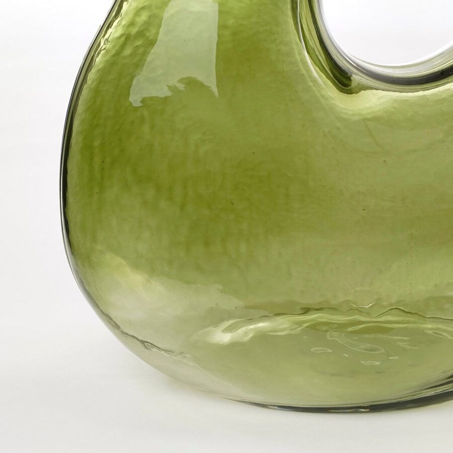 Jay Vaas - L19 x B11 x H25 cm - Glas - Lichtgroen - Afbeelding 3