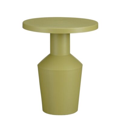 Feroza Bijzettafel - H41 x Ø34 cm - Metaal - Lichtgroen