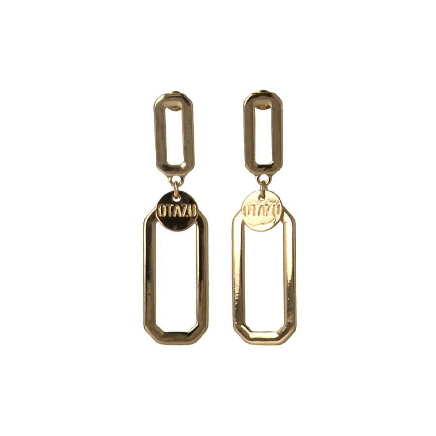 Geometric Gold Earrings
