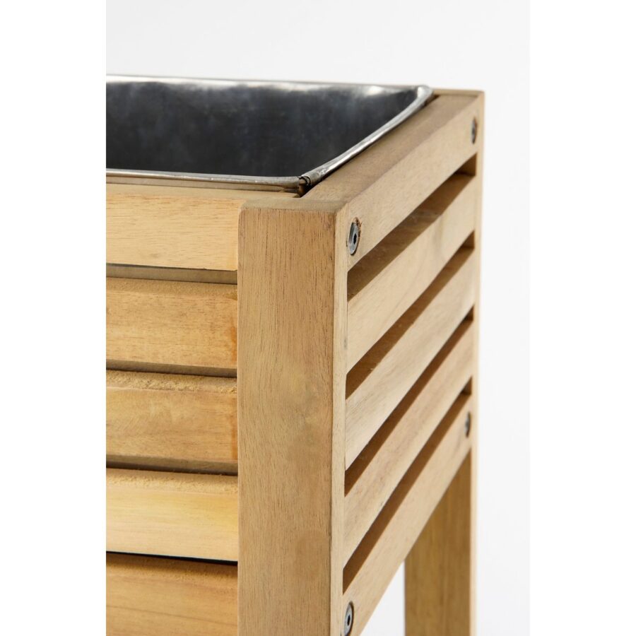 Glenwood Plantenbak Rechthoek voor Buiten - L70 x B30 x H75 cm - Acaciahout - Bruin - Afbeelding 2