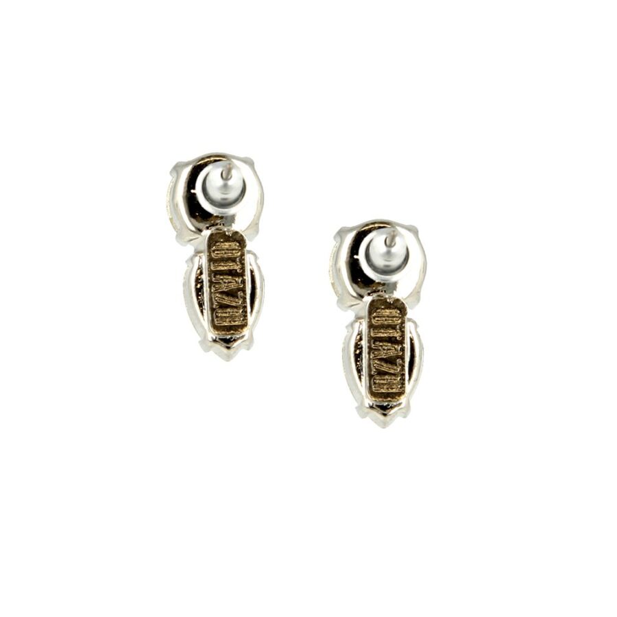 Silver Beetle Earrings – Small - Afbeelding 3
