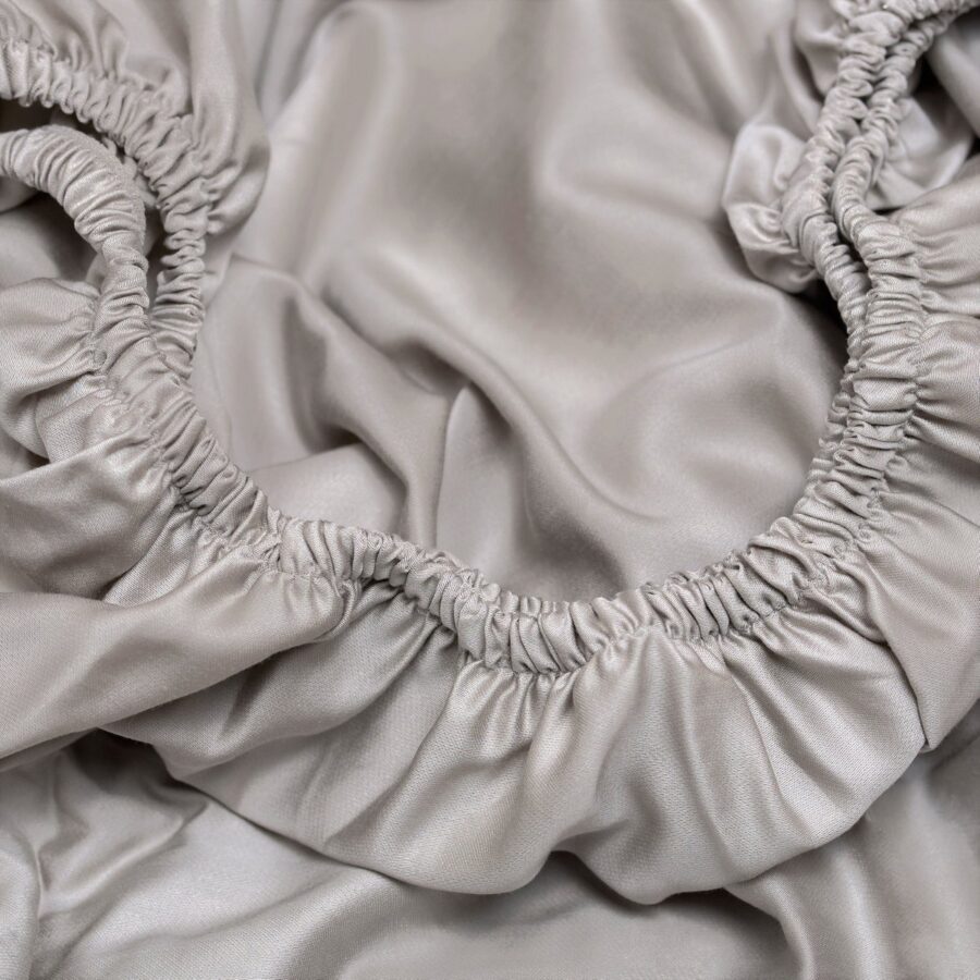 TENCEL™ - Sateen Hoeslaken Taupe - Afbeelding 5