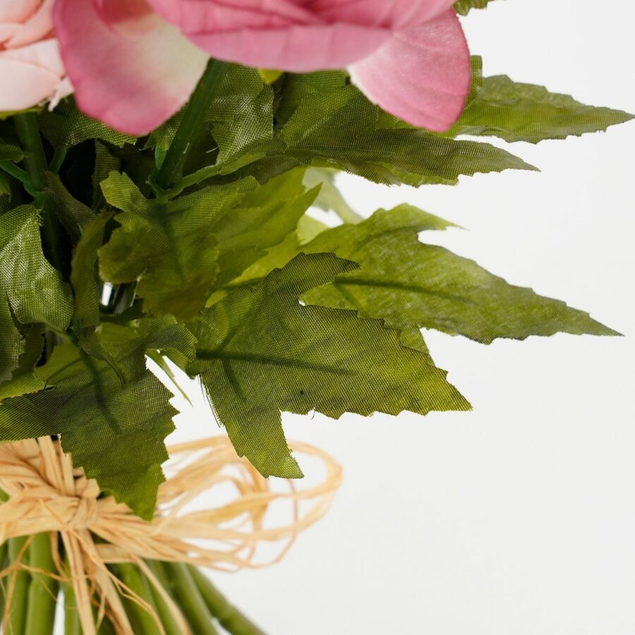 Ranonkels Kunstbloemen Boeket - H35 x Ø26 cm - Roze - Afbeelding 3