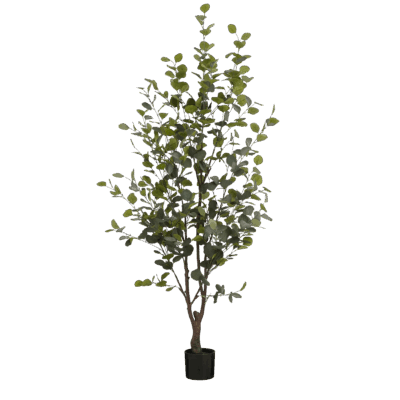 Kunstplant Eucalyptusboom in Pot - H180 x Ø80 cm - Groen
