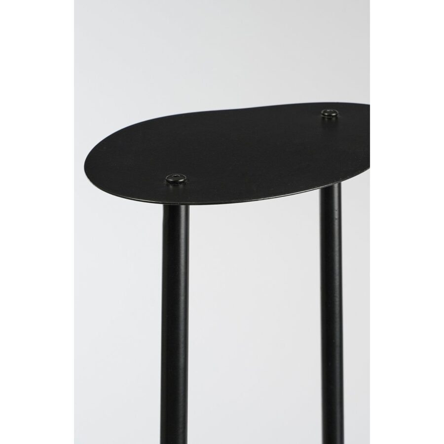 Fonda Plantentafel - L48 x B27 x H100 cm - Metaal - Zwart - Afbeelding 2