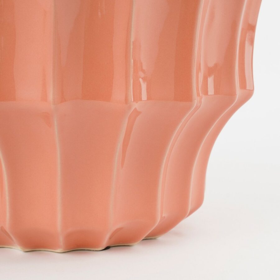 Pippa Vaas - H33 x Ø27 cm - Keramiek - Roze - Afbeelding 3