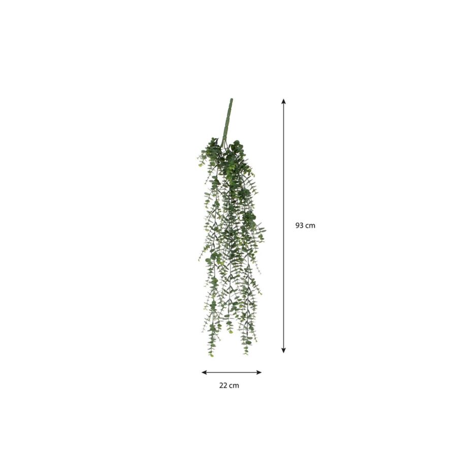 Eucalyptus Kunst Hangplant - H93 cm - Groen - Afbeelding 4