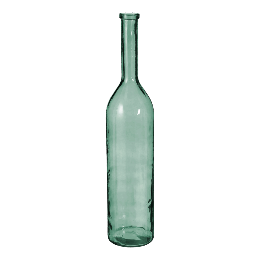 Rioja Fles Vaas - H100 x Ø21 cm - Gerecycled Glas - Groen - Afbeelding 2